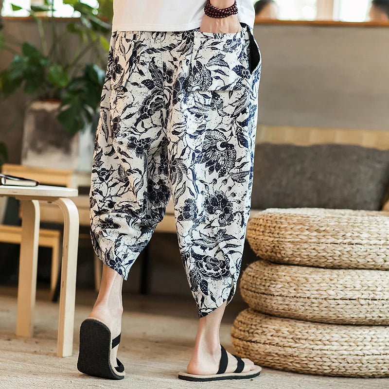 Harajuku Summer Loose Calf Length Casual Pants