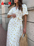 Casual Women's Summer Dresses 100% Cotton Floral Print