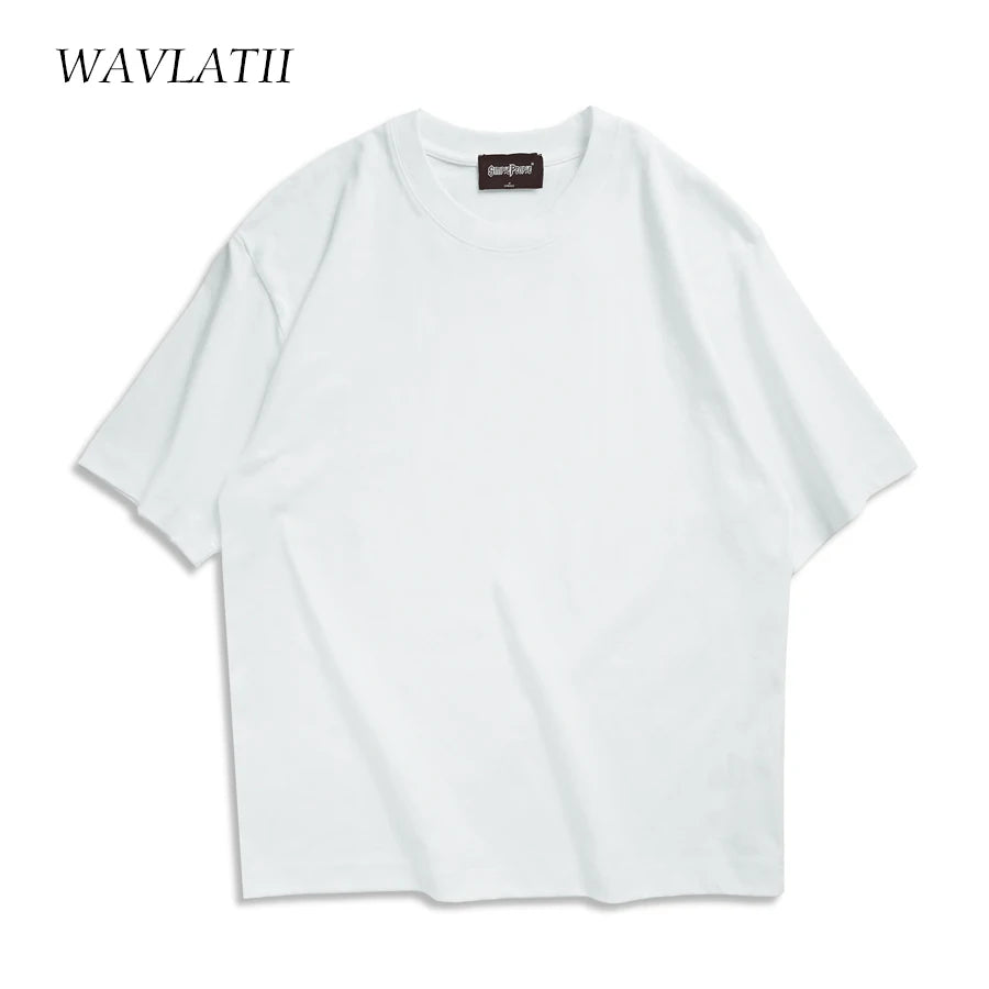 WAVLATII Oversized Summer T shirts