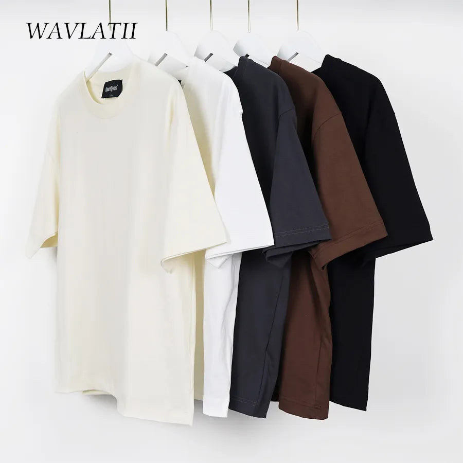 WAVLATII Oversized Summer T shirts