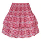 Floral Pleated Short Skirt For Women 2024