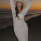 Sexy Women White Long Knit Sleeve Bikin Fashion Cover up Female