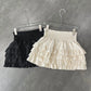 Streetwear Y2k Ruffles Mini Skirts Women Sweet Kawaii