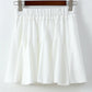 Elegant White Ruffles Mini Skirt For Women Fashion