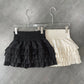 Streetwear Y2k Ruffles Mini Skirts Women Sweet Kawaii