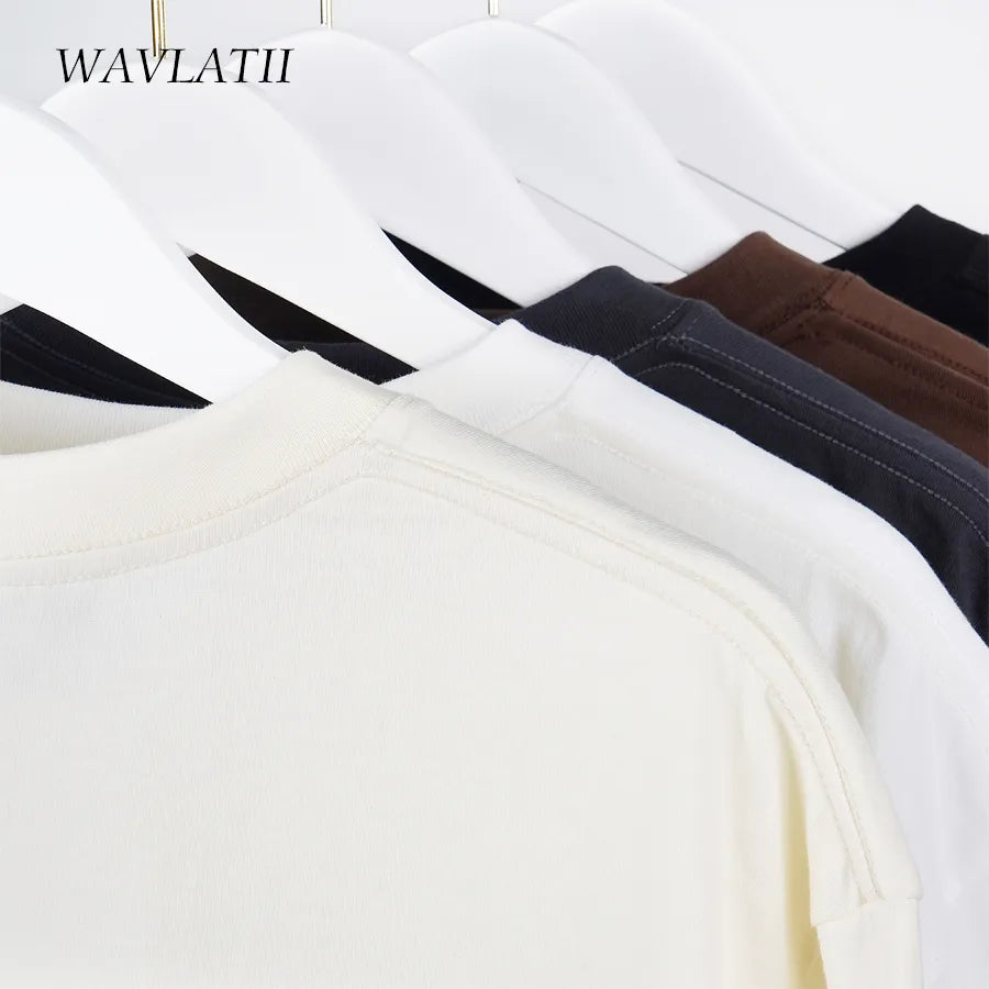 WAVLATII Oversized Summer T shirts