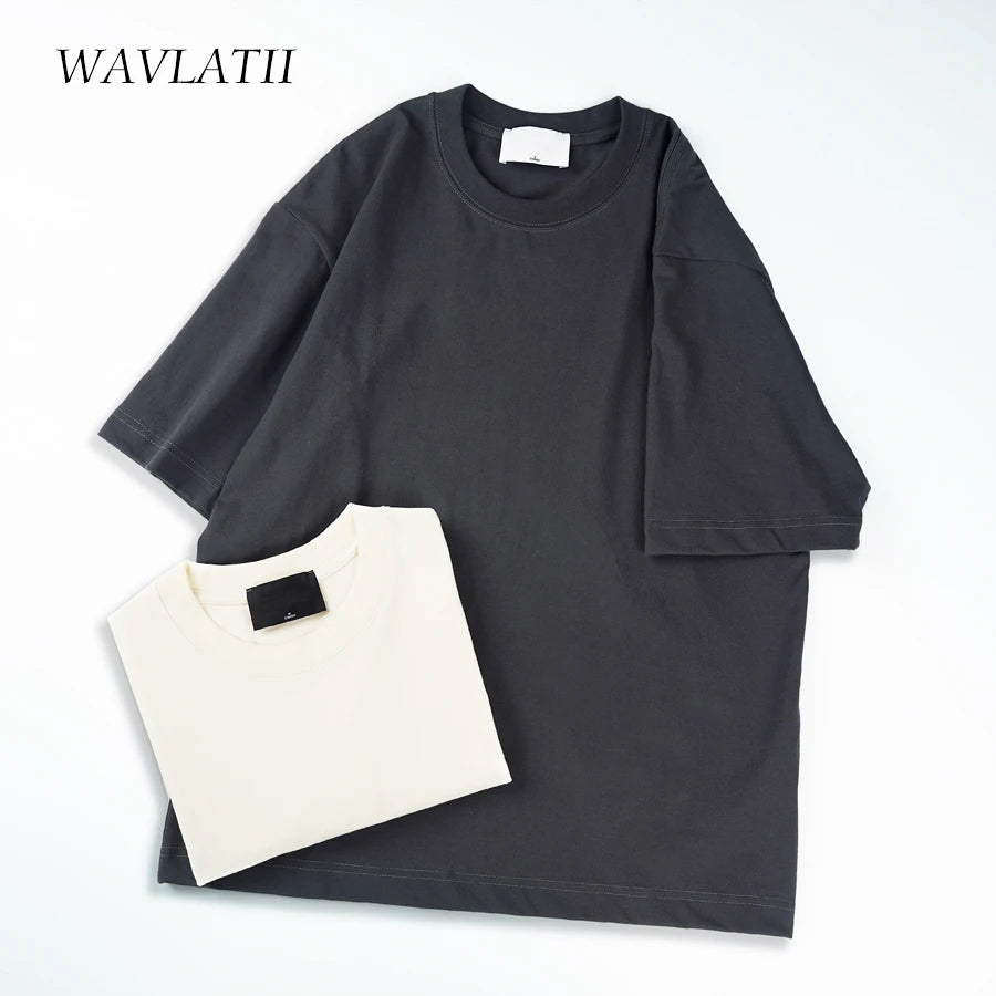 WAVLATII Oversized Summer T shirts