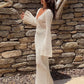 Sexy Women White Long Knit Sleeve Bikin Fashion Cover up Female